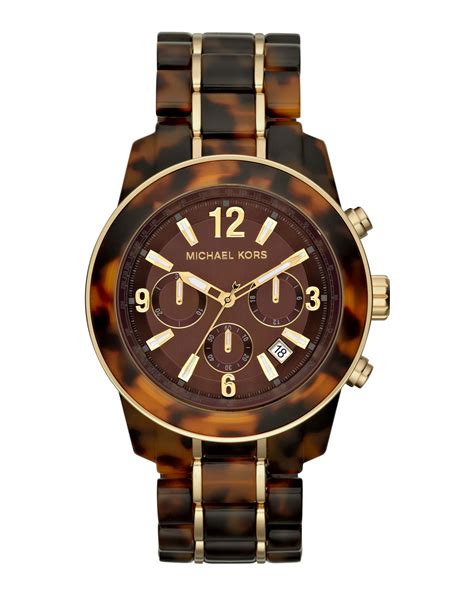 michael kors tortoise shell watch uk|Michael Kors tortoise shell acetate.